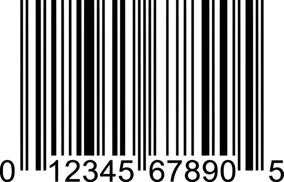 Barcode icon isolated on white background