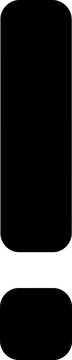 Exclamation mark icon, warning symbol