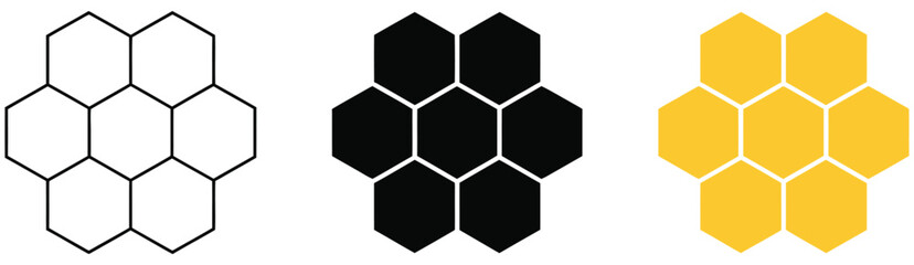 Honeycomb Natural Food Texture Featuring Sweet Honey Hexagonal Pattern Summer Nature and Organic Beekeeping vector design © welcome saiful