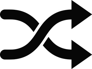 Shuffle icon, random playback symbol © Your Vectors