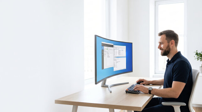 Software developer reviewing resumes for potential candidates