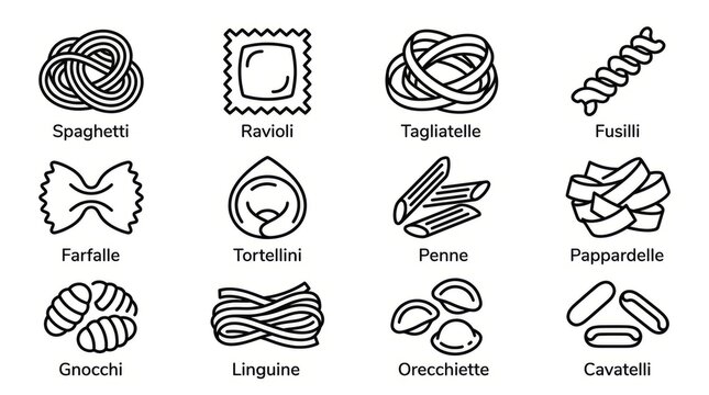 Collection of sixteen seamless hand-drawn line art icons of sea creatures and shells.
