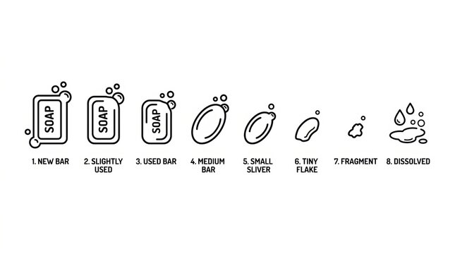 Illustration of audio volume levels from mute to maximum sound intensity.
