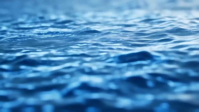 An abstract ocean view showing a blurred close-up of water surface with gentle ripples