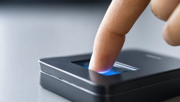 Fingerprint scanning on biometric reader for secure access control and authentication
