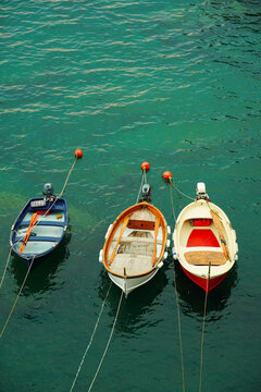 boats on the Italian coast 