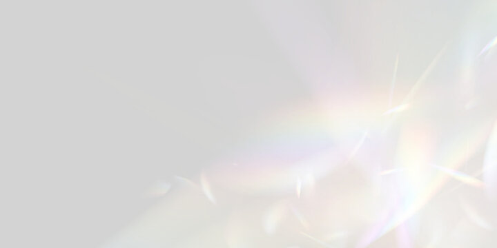 Neon glass prism with rainbow flare creates magical lighting. Colorful reflections enhance visual beauty. Decorative PNG element for designs.

