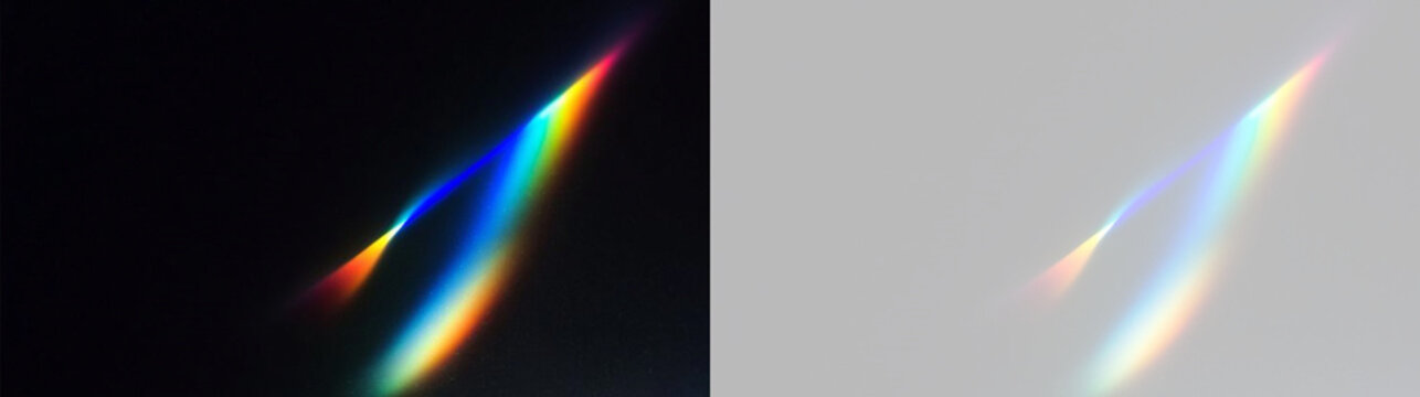 Rainbow crystal artwork featuring prism sparkle, diamond glow, diffraction effects and radiant optical decorative atmosphere