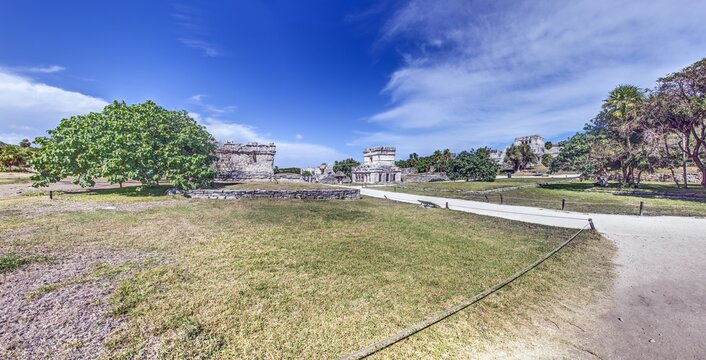 Tulum Archaeological Zone with Ancient Mayan Ruins