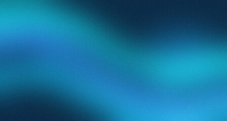 Fototapeta premium Abstract Blue Cyan Gradient Background with Subtle Grain Texture