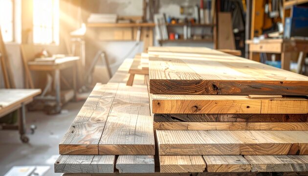 Traditional Japanese woodworking workshop interior with tools.