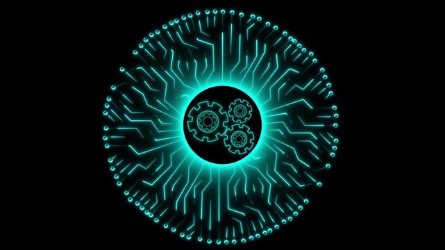 Mechanical engineering tool animation rotates circular tracking specs on lines. Equipment asset inventory systems use a mechanical engineering tool animation screen.