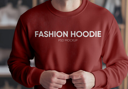 Sweatshirt Close Up Mockup