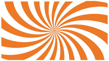 Vintage circus background featuring yellow and orange spiral sunburst rays for retro carnival poster vector illustration © Rakib001