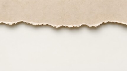 Fototapeta premium Ripped paper creating brown textured border background