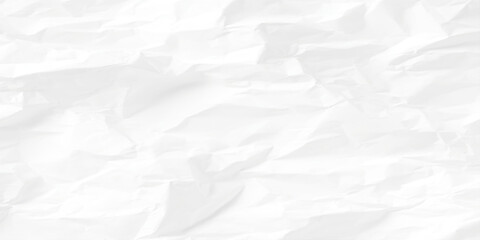 Obraz premium Crumpled white paper texture background with creases and folds