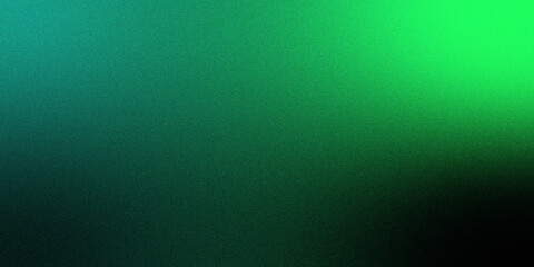 Dark green blue grainy gradient background, black backdrop, noise texture effect,webpage header, wide banner size © ahmad