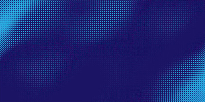 Contemporary Cyan and Navy Halftone Dot Matrix Background with Smooth Gradient Visual Flow creative illustration eps10