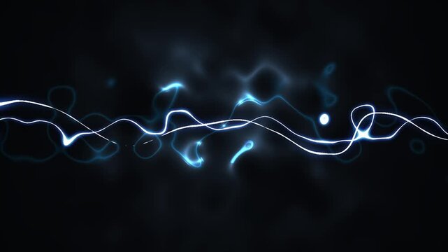 Realistic blue lightning storm flash animation with electric energy burst, plasma arc glow, powerful thunder strike overlay, cartoon explosion overlay, divine power effects, 4K