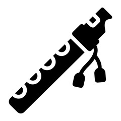 Bamboo flute Solid icon © ilham