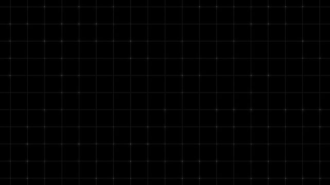 Abstract dark technology grid background with soft light points. Digital grid symbol for data center hardware mainframe matrix layout. Digital grid animation for technology scifi user.
