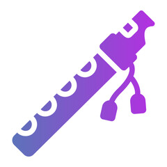 Bamboo flute Line Gradient Icon © ilham