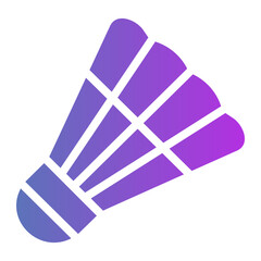 Shuttle cock Line Gradient Icon © ilham
