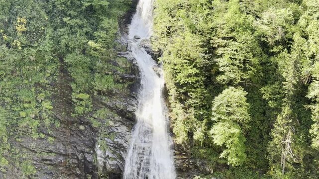 river, waterfall, mountains and beautiful nature