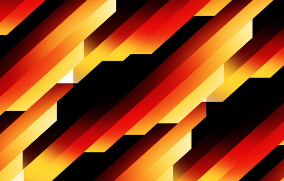 Dynamic abstract pattern featuring vibrant diagonal stripes in warm radiant orange and red tones, creating a modern energetic flow suitable for futuristic design backgrounds