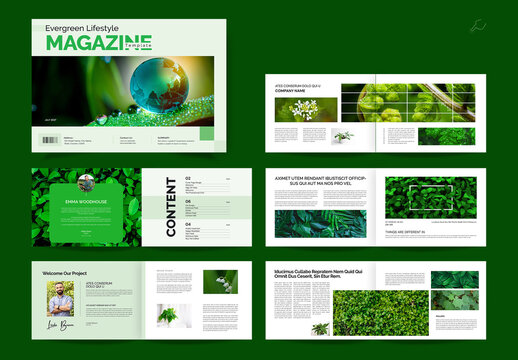 Evergreen LIfestyle Magazine Template