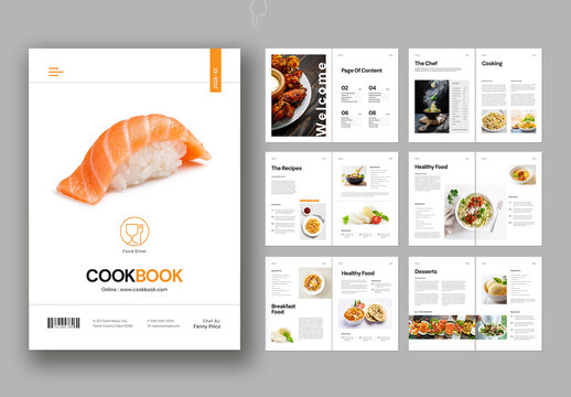 CookBook Landscapte Brochure Template
