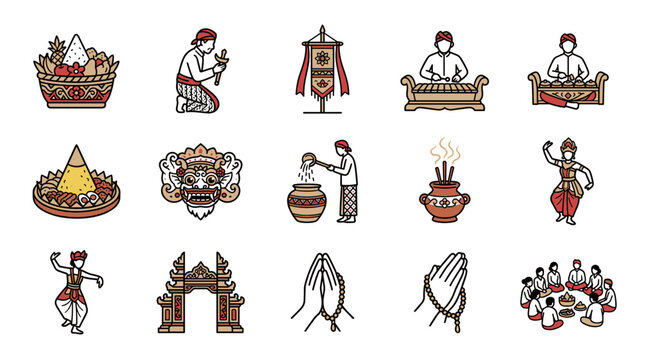 Balinese Culture Icons: Gamelan, Dance, Offerings, Gate, Rituals