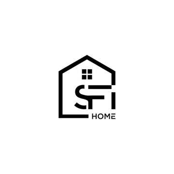 Modern SFI Home Logo Design.