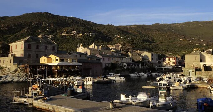 Centuri, the traditional fishing harbor, Cap Corse, Corsica, France.