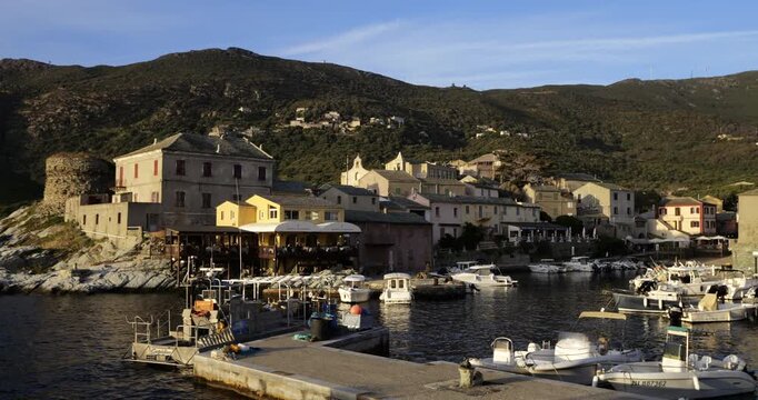 Centuri, the traditional fishing harbor, Cap Corse, Corsica, France.