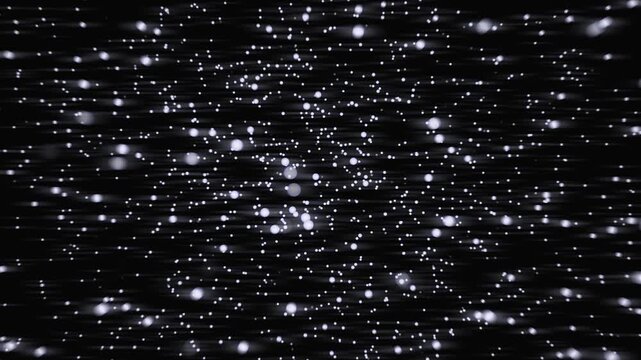 Glowing white particles motion blur