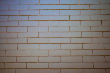 Ściana z białej cegły klinkierowe. White brick wall  © 123108 Aneta