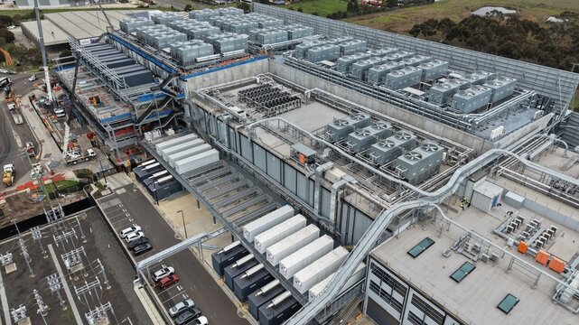 Large data center building energy infrastructure construction