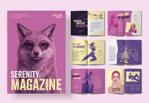 Bold Colorful Aesthetic Style Catalog Template