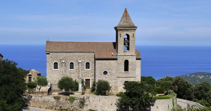 Church Saint Jean Batiste, Coti Chiavari,  Corse du Sud, department, Corsica, France.