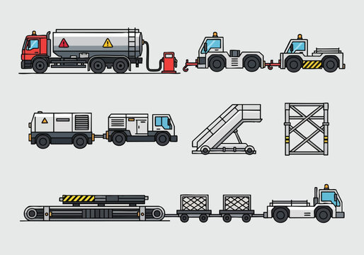Truck trailer cargo transport equipment.