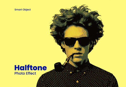 Retro Halftone Dot Photo Effect