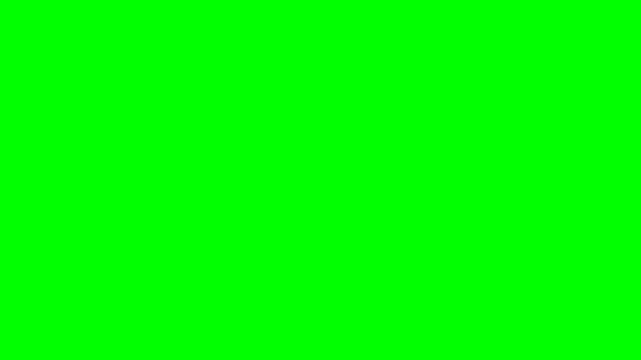 Red Racing Bicycle Flat Illustration with Gold Winner Medal and Flag on Chroma Key Green Screen