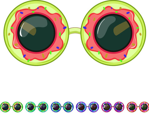 mask party glasses cartoon. mask party glasses sign colorful illustration
