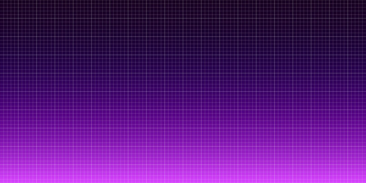 Vibrant purple retro futuristic grid gradient background