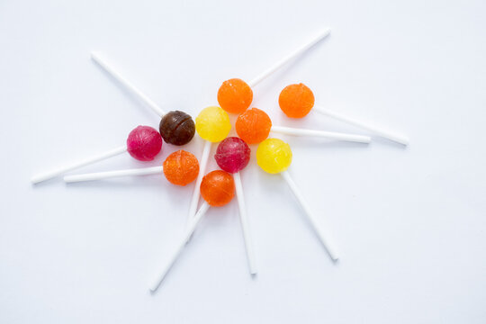 Colorful lollipops