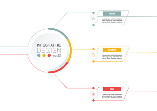 Infographic template business concept with diagram.