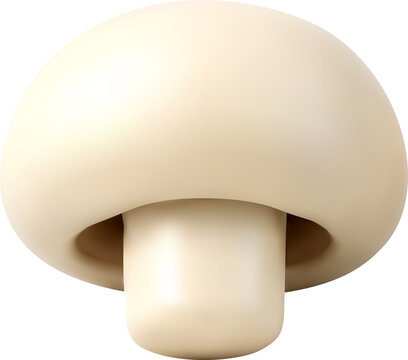 3D champignon mushroom icon.