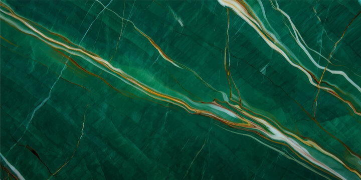 Green malachite marble stone texture background with abstract golden veins for luxury elegant interior design architecture wallpaper