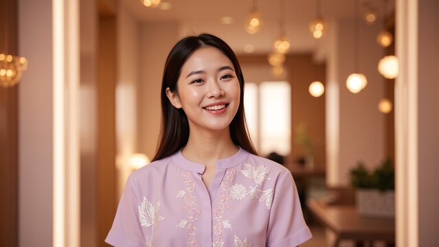 Smiling Asian Woman Portrait